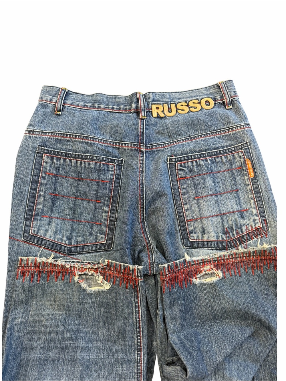 Vintage Russo Denim with Red Stitching